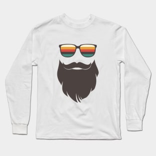 Retro Beard Long Sleeve T-Shirt